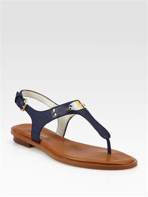 michael kors plate thong sandal|MICHAEL Michael Kors Women's MK Plate Flat Thong Sandals.